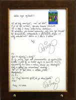 František R. Čech - Dopis milence II. - originál